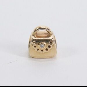 Pandora 14K Yellow Gold Diamond Handbag Charm